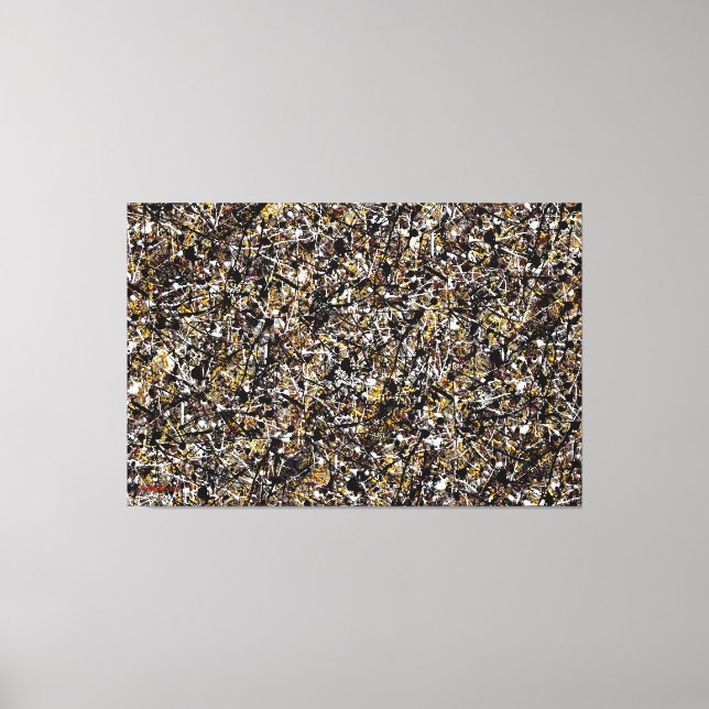 Lienzo SPLT_002, Pintura de salpicaduras de acción (Anverso)