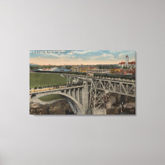 Lienzo Spokane, WA - Finalización del ferrocarril de la U