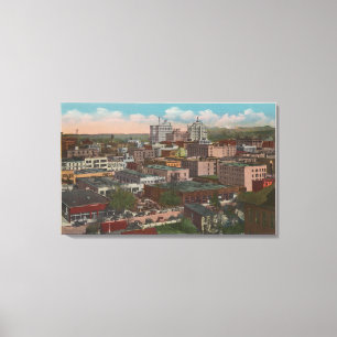 Lienzo Spokane, WA - opinión del horizonte del centro de