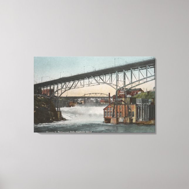 Lienzo Spokane, Washington - Calle Monroe (Anverso)