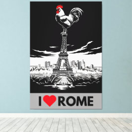 Lienzo Spoof I love Rome 