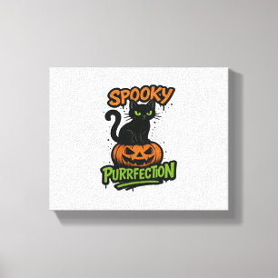 Lienzo Spooky Squad Retro Halloween Design (Texto negro) 