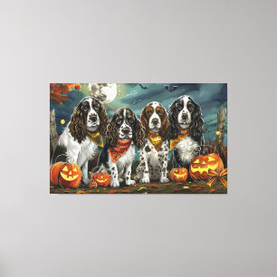 Lienzo Springer Spaniel Halloween Espeluznante