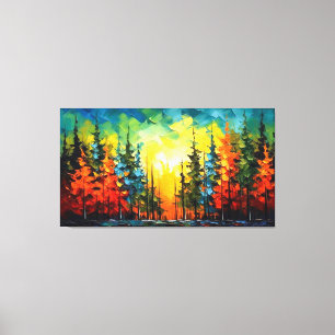 Lienzo Spruce phon colorido pintura salpicada