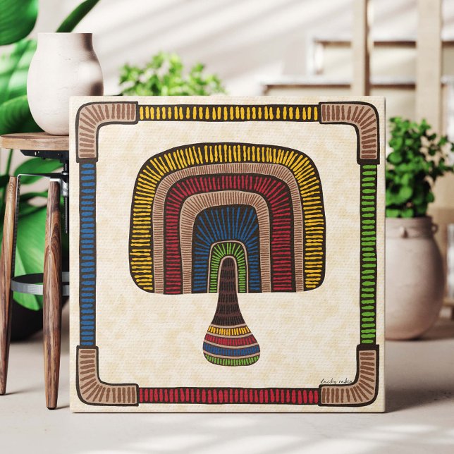 Lienzo Square Abstract Mushroom (Subido por el creador)