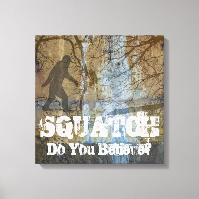 Lienzo Squatch, ¿crees? (Anverso)