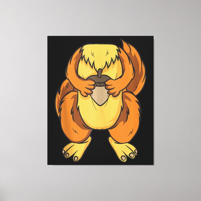 Lienzo Squirrel Costume Halloween Cosplay fácil último (Anverso)