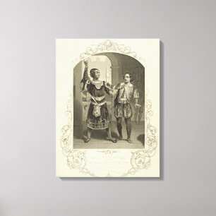 Lienzo Sr. G.V. Brooke como Othello y James Bennett como