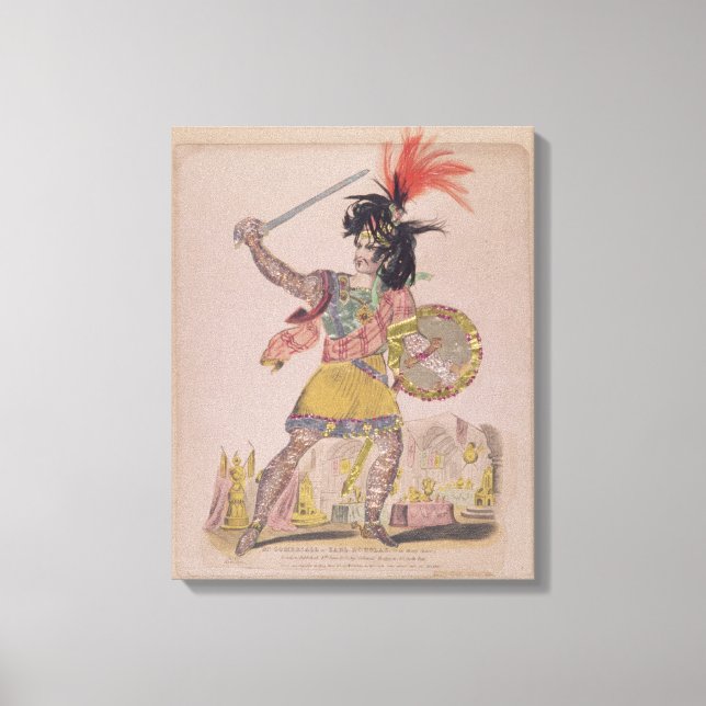 Lienzo Sr. Gomersall en el papel de Earl Douglas (Anverso)