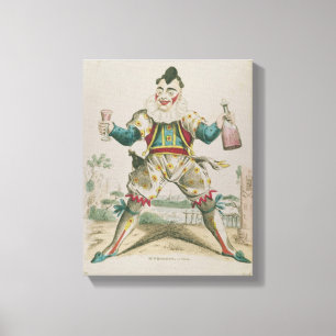 Lienzo Sr. Grimaldi como payaso