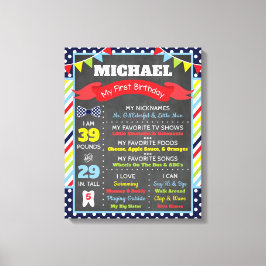 Lienzo Sr. ONEmaravilloso Poster de Chalkboard | Primer c