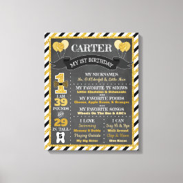 Lienzo Sr. ONEmaravilloso Poster de Chalkboard | Primer c