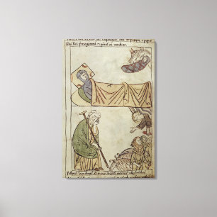 Lienzo Sra. 108 fol.168 La Natividad, de una Biblia