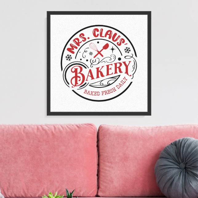 Lienzo Sra. Clause Bakery | Granja (Insitu (Sala de estar))
