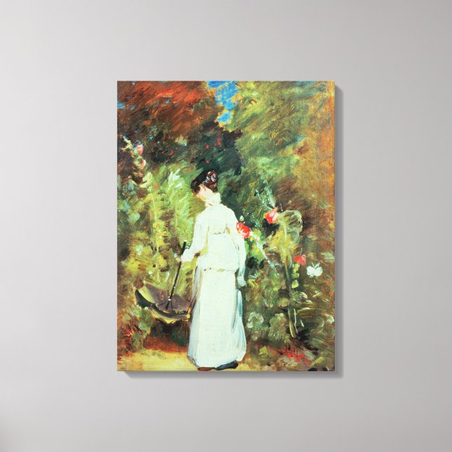 Lienzo Sra. Constable en su jardín (Anverso)