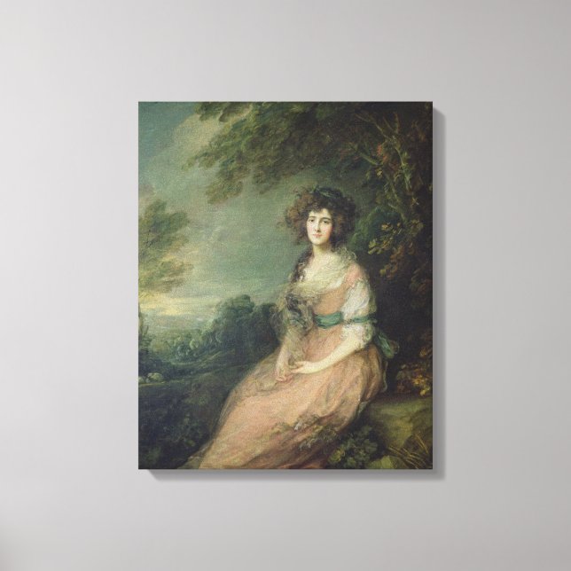 Lienzo Sra. Richard Brinsley Sheridan, c.1785-87 (Anverso)