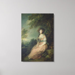 Lienzo Sra. Richard Brinsley Sheridan, c.1785-87