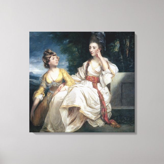 Lienzo Sra. Thrale y su hija Hester 1777-78 (Anverso)