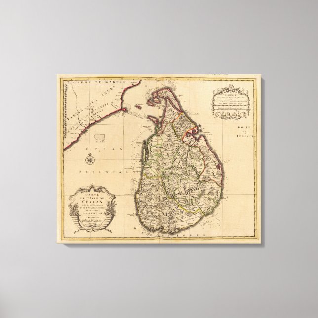 Lienzo Sri Lanka (Anverso)