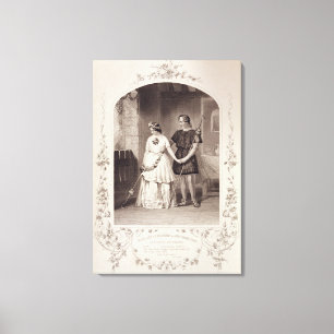 Lienzo Srta. Jenny Marston como Perdita y Sr. F. Robinson