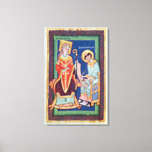 Lienzo St. Amand que vuelve una voluta a St. Baudemond