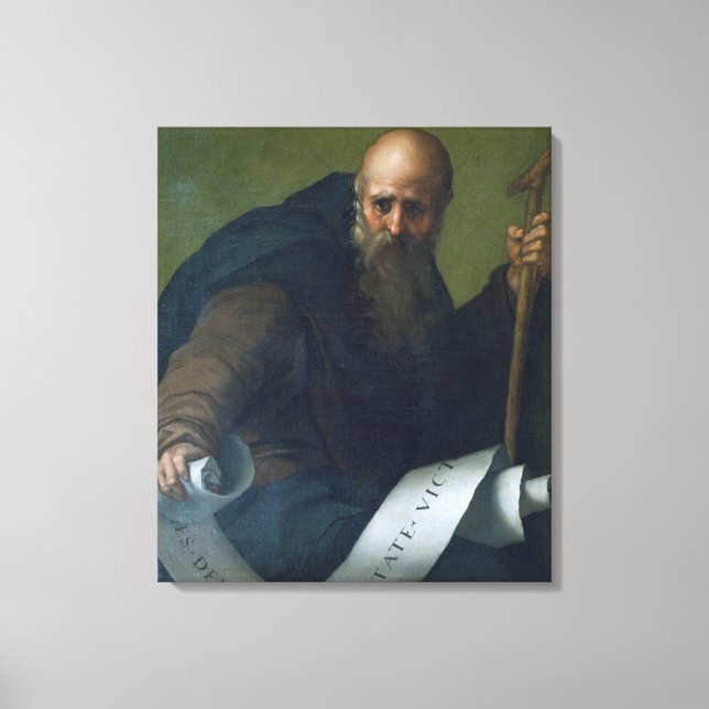 Lienzo St. Anthony Abbot (c.251-356) c.1518-19 (petróleo  (Anverso)