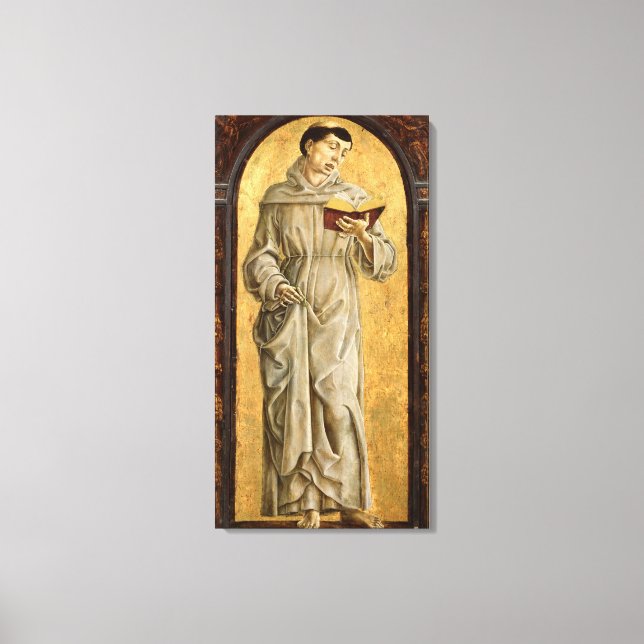 Lienzo St. Anthony de Padua Reading (Anverso)