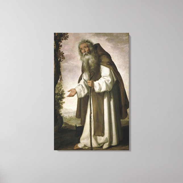 Lienzo St. Anthony Dispirited, 1640 (aceite sobre lienzo) (Anverso)
