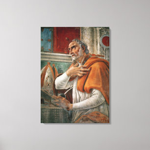 Lienzo St Augustine en su célula, c.1480