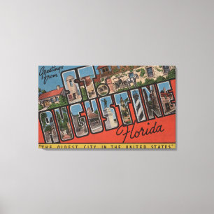 Lienzo St Augustine, la Florida - escenas grandes 2 de la