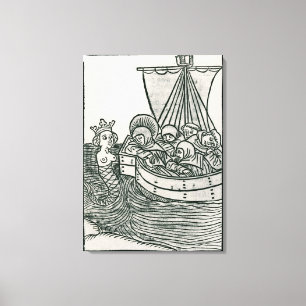 Lienzo St. Brendan y la sirena