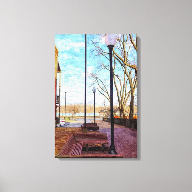 Lienzo St Charles Walkway Painterly (Anverso)
