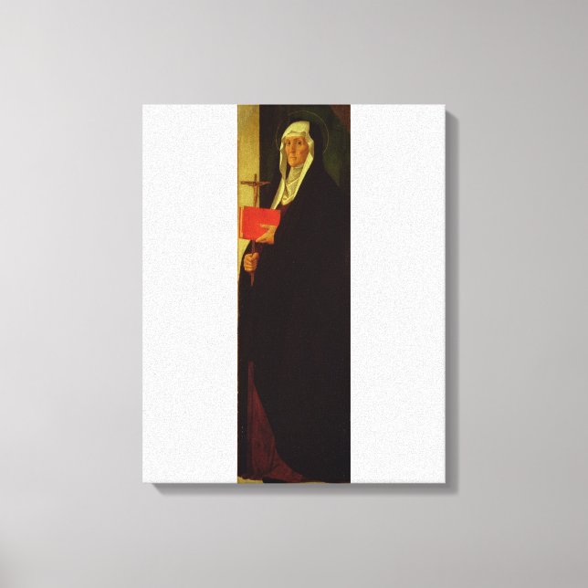 Lienzo St. Clare, c.1485-90 (temperatura sobre el panel) (Anverso)