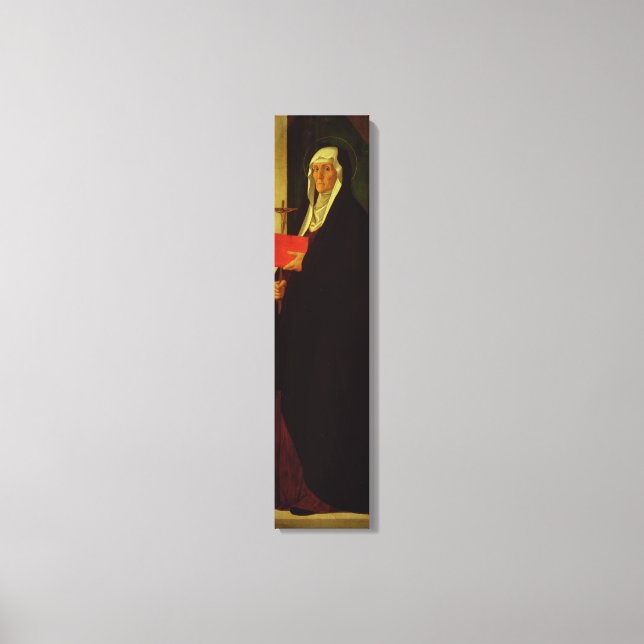Lienzo St. Clare, c.1485-90 (temperatura sobre el panel) (Anverso)
