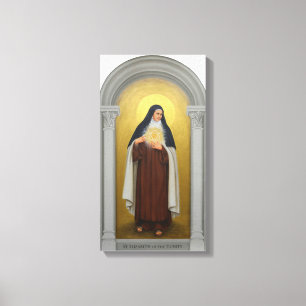 Lienzo St. Elizabeth del carmelita católico de la