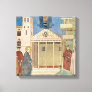 Lienzo St Francis honró por un hombre simple, 1297-99