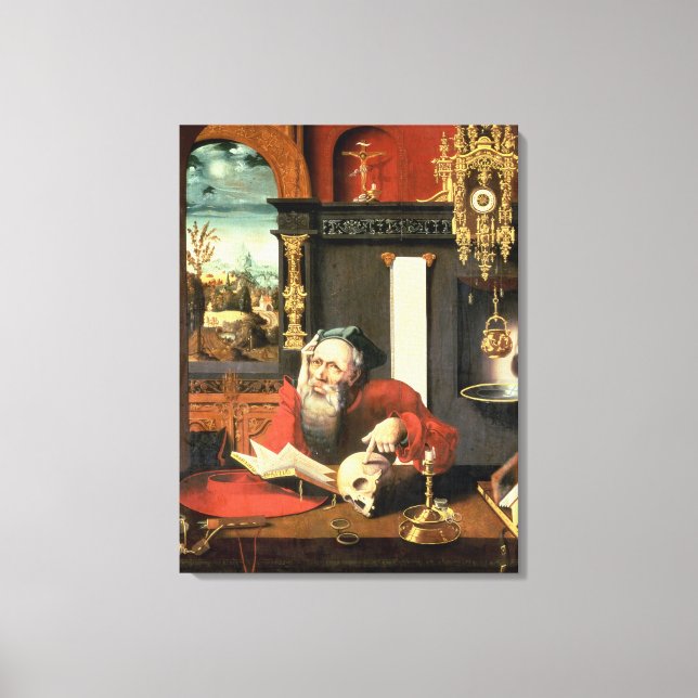 Lienzo St. Jerome en su estudio (Anverso)