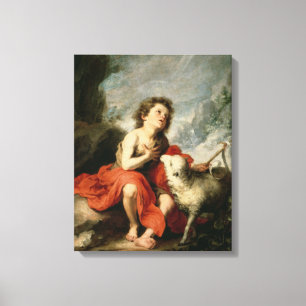 Lienzo St. John el Bautista como niño, c.1665