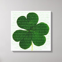 St. Patrick Poem El grito de ciervos Shamrock