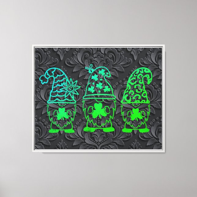Lienzo St. Patrick's Day Gnomes-60682 (Anverso)