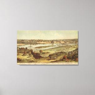 Lienzo St. Paul, Minnesota Lithograph 2