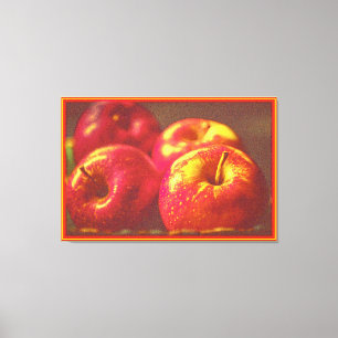 Lienzo "Stack of Red Apples Fruit" Foto escueta. ¡Hazte c