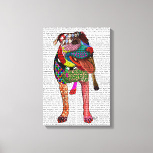 Lienzo Staffordshire Bull Terrier - Patchwork