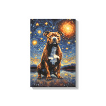 Staffy Dog "Starry Nights"