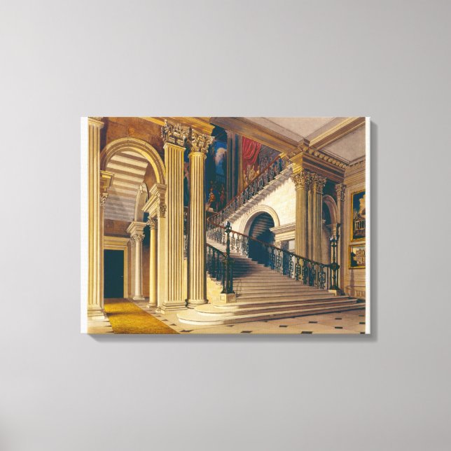 Lienzo Stair Funda, Buckingham House, de 'La historia de  (Anverso)