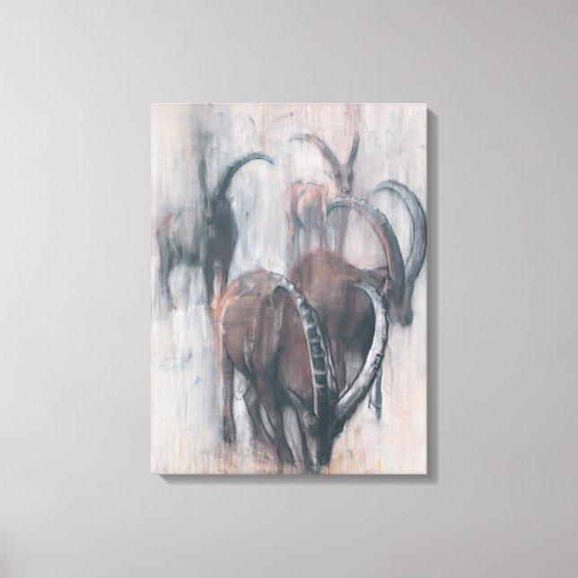 Lienzo Stambecchi en Estate (Anverso)