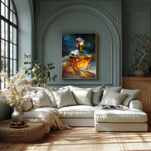 Lienzo Stardust Elixir - Luz cósmica en una botella Perfu