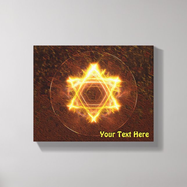 Lienzo Starfire Fractal Magen David (Anverso)