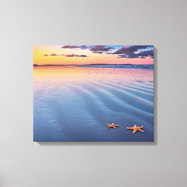 Lienzo Starfish On Sand (Anverso)