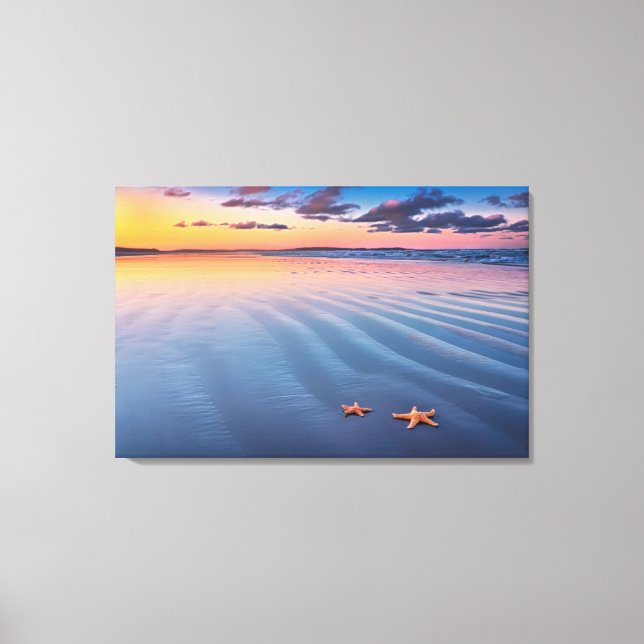 Lienzo Starfish On Sand (Anverso)